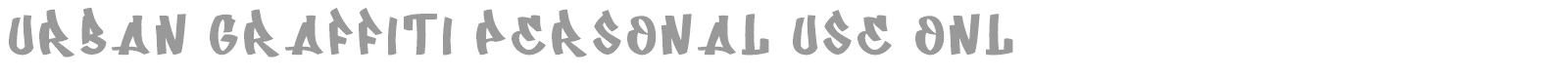 Urban Graffiti font preview